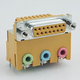 DB15+音频  连接器